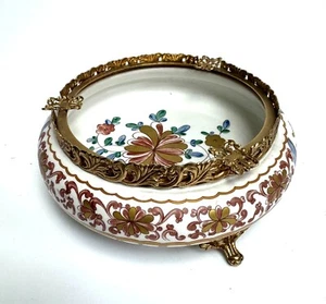 ACF Joli Cendrier au décor des Indes et monture en bronze - Picture 1 of 3