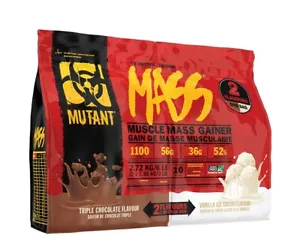 MUTANT MASS -  Hard Weight Gainer Mass Protein Powder Clean Carbs - Picture 1 of 13