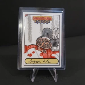2011 GARBAGE PAIL KIDS FLASHBACK S3 TA-DA SKETCH CARD BY LAYRON DEJARENETTE - Picture 1 of 3
