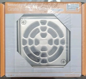 Schluter Kerdi-Drain Grate Kit 4" Stainless Steel Finish - KD4GRKE - Picture 1 of 3