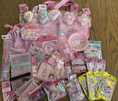 Lote de 33 piezas My Melody 50 aniversario y Kuromi 20 aniversario Daiso Japón Foto 1 de 4