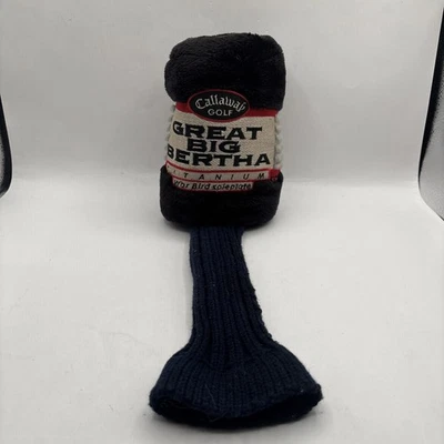 CALLAWAY GOLF CLUB HEAD COVER SOCK GREAT BIG BERTHA Sole Plate #1 WAR BIRD - Image 1 of 4