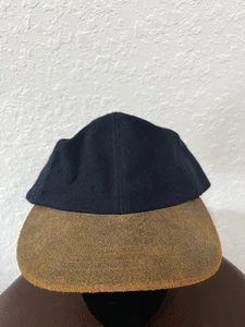 Cappello da baseball vintage Eddie Bauer cotone berretto tesa in pelle made in USA taglia S/M - Foto 1 di 10