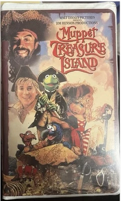 Muppet Treasure Island VHS Video Disney Clamshell Case 1997 Jim Henson Prod. VTG - Image 1 of 2