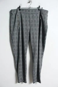 Next Damen Leggings Fischgrätmuster – grau – Größe 18 (e43) - Bild 1 von 3