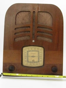 Vintage Philco AM Wood table top Tube Radio Doesn't power up Decoration - Bild 1 von 8