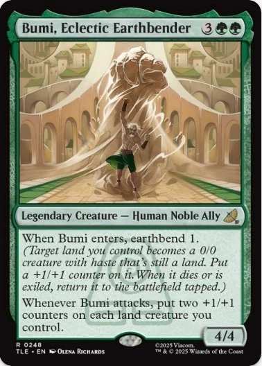 1 x Bumi, Eclectic Earthbender - Avatar: The Last Airbender Eternal - LP - MTG - Image 1 of 1