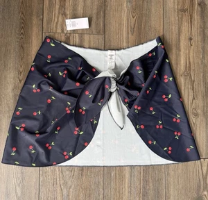 Neu mit Etikett Old Navy Damen-Mini-Schwimmen-Sarong mit Seitenbindung blau Kirsche Größe S/M - Bild 1 von 7