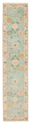 2'5" x 11'8" Vintage Hand-knotted Runner Rug Traditional Oriental Wool Carpet - Image 1 of 4