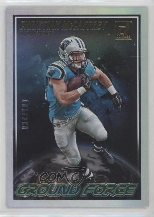 2018 Panini Donruss Ground Force Holo /100 Christian McCaffrey #GF-9 - Image 1 of 2