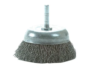 Lessmann - DIY Cup Brush with Shank 75mm, 0.35 Steel Wire - Picture 1 of 1