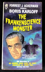 Boris Karloff The Frankenscience Monster By Forrest J. Ackerman PB 1969 1ST ED - Foto 1 di 6