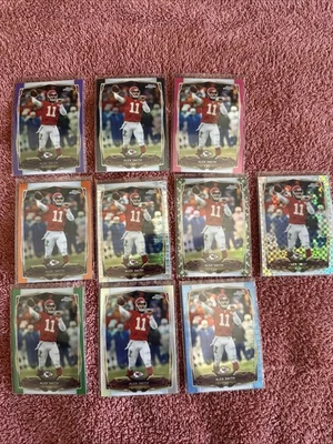 2014 Topps Chrome ALEX SMITH 10 Diff Color Refractors /299, Black, Pink, Camo + - Image 1 of 4