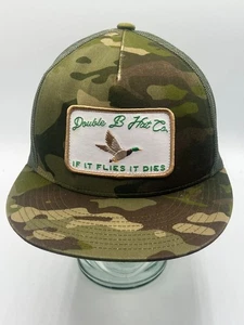 Double B Hat Co Duck Hunting Camo Hat Snap Back If It Flies It Dies Patch - Picture 1 of 9