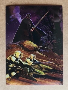 1997 Topps Star Wars Vehicles Promo P1 Darth Vader Speeder Bike Moeller VHTF - Picture 1 of 10