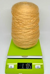 Collins & Aikman Machine Knitting Yarn Cone - 2/12 Hair & There - 1LB "Soft Sun" - Picture 1 of 2