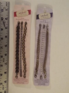 LOT-STYLED BY TORI SPELLING BRACELET BUILDERS-GLITZ & GLAM-CHAINS-BEADS-RARE*** - Picture 1 of 6
