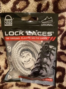 Lock Laces elastische Schnürsenkel ohne binden, Einheitsgröße - weiß - Bild 1 von 5
