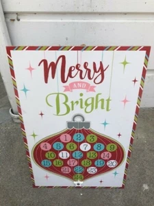 INSEGNA DECORATIVA DA TAVOLO ADDOBBO NATALIZIO ALLEGRO E LUMINOSO NUOVA CON ETICHETTE - Foto 1 di 6