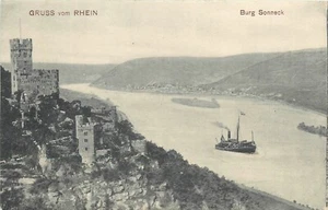 Postal C-1910 Alemania Rin Río Burg Sonneck 24-11927 - Imagen 1 de 2
