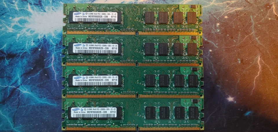 Samsung 1Rx8 RAM (512MB x 4) - Image 1 of 1