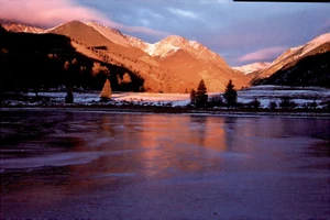 POSTCARD Sheep Lakes Ice Covered Rocky Mountain National Park CO UNP - Picture 1 of 2
