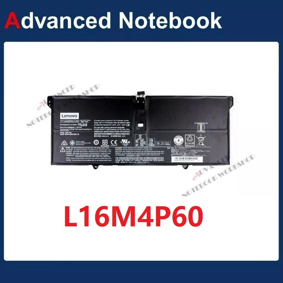 Genuine Lenovo L16M4P60 battery 7.68v 70wh for Lenovo Yoga 920-13IKB 920S-13IKB - image 1 of 1