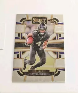 Zay Flowers - Panini Select NFL 2023 - Concourse - Rookie - Baltimore Ravens #8 - Picture 1 of 2