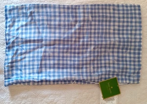 KATE SPADE New York Decorative Pillow Case 12" X 20'' Gingham-Blue - Picture 1 of 7