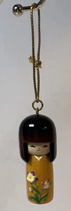 Kokeshi Doll Keychain Bag Charm Ornament Japan - Picture 1 of 8