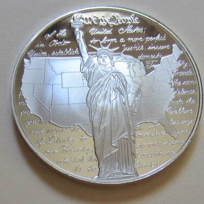 United States US Statue of Liberty Medallion Coin 2000 Inlay Quarter (K71) - Image 1 of 4