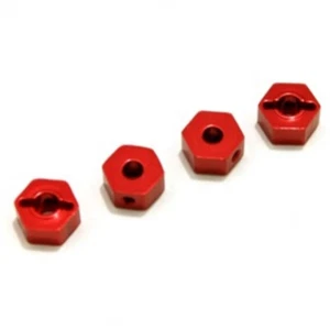STRC STC42069R Aluminum 6.5mm Hex Adapters Red : Associated Enduro - Picture 1 of 1