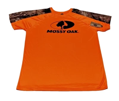  xl hunting shirt mossy oak camo & orange short sleeve #245672696 - Image 1 of 4