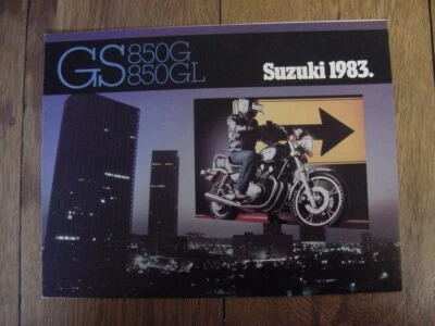Vintage Original Suzuki 1983  GS850G  GS850GL  brochure Foto 1 de 4