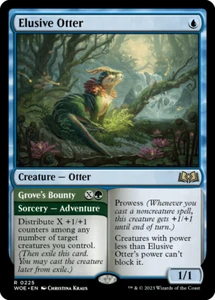 ELUSIVE OTTER X 1 N/M WILDS OF ELDRAINE MAGIC THE GATHERING - Picture 1 of 1
