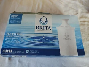 Brita Standard Water Filter Replacements, 4 Filters, BPA-Free, Lasts 40 Gallons - Picture 1 of 5