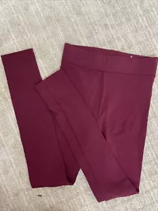LOFT Womens Leggings Maroon Red Stretch Pant XXS - Picture 1 of 6