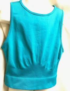 Gymshark Seamless Midi Tank Top Rich Teal Sz S NEW - Picture 1 of 5