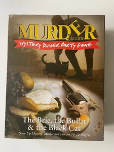 NEW- Murder Mystery Game, Murder A La Carte The Brie, The Bullet & The Black Cat - Picture 1 of 8