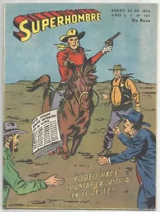 SUPERHOMBRE # 108 - 1952 (Superman) RARO fumetto stampato argentino - Rodeo, ecc. - Foto 1 di 1