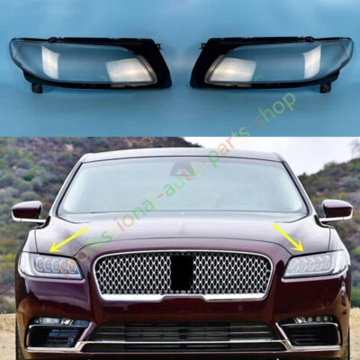 Cubierta de lente transparente para faros laterales + pegamento para Lincoln Continental 2015-2020 Foto 1 de 4