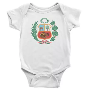 Peru Escudo Body für Babys Creeper Einteiler | Perucousa - Bild 1 von 1