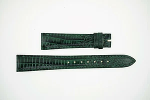 CONCORD Vintage NOS Leather Strap 15mm 15/12 Green (B263) - Picture 1 of 2