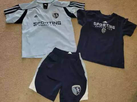 Sporting Kansas City KC Youth Clothing LOT Jersey Shirt Shorts Boys 4/5 5/6 XS Cover