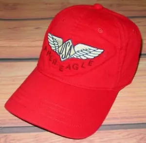 MENS AMERICAN EAGLE RED HAT FITTED CAP SIZE L/XL - Picture 1 of 3