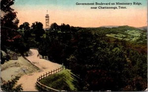 GOVERNMENT BOULEVARD Missionary Ridge CHATTANOOGA, Tennessee TN Postkarte - Bild 1 von 2
