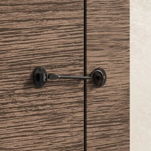 Oil Rubbed Bronze Finish Solid Brass Swivel Pivot Style Cabin Eyelet Latches - Picture 1 of 6