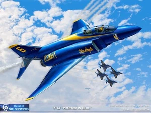 ART PRINT: F-4 Phantom Blue Angels- Print by Shepherd - Picture 1 of 1
