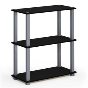 Furinno 18025BK-GY Turn-S-Tube 3-Tier Compact Multipurpose Shelf Display Rack... - Picture 1 of 1
