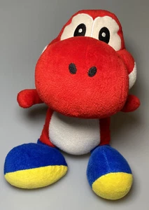2003 roter Yoshi Plüschtier Nintendo Super Mario Party Stofftier Puppe 13 Zoll Hudson Stofftier - Bild 1 von 4